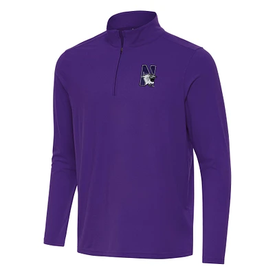 Men's Antigua Northwestern Wildcats Intent Quarter-Zip Top