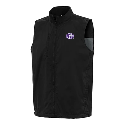 Men's Antigua  Black North Alabama Lions Brisk Full-Zip Vest