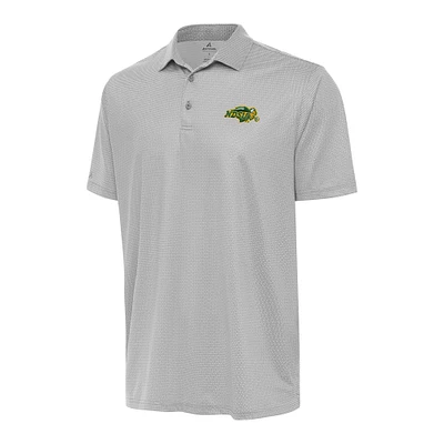 Men's Antigua Gray/White NDSU Bison Rings Polo