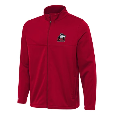 Men's Antigua Cardinal Northern Illinois Huskies Links 2 Full-Zip Golf Jacket