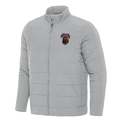 Men's Antigua Gray Montana Grizzlies Swelter Full-Zip Puffer Jacket