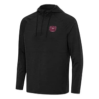 Men's Antigua Heather Missouri State University Bears Spikes Raglan Quarter-Zip Hoodie