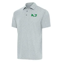 Men's Antigua  Heather Gray North Dakota Big & Tall Par 3 Polo