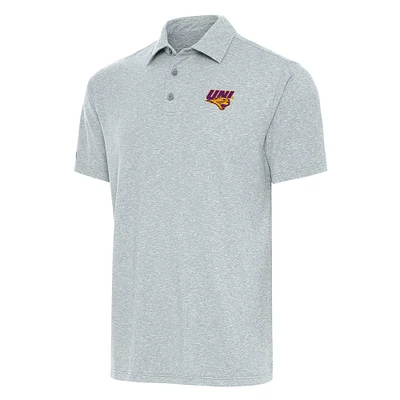 Men's Antigua  Heather Gray Northern Iowa Panthers Big & Tall Par 3 Polo