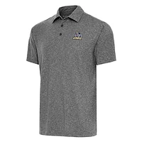 Men's Antigua  Heather Black James Madison Dukes Big & Tall Par 3 Polo