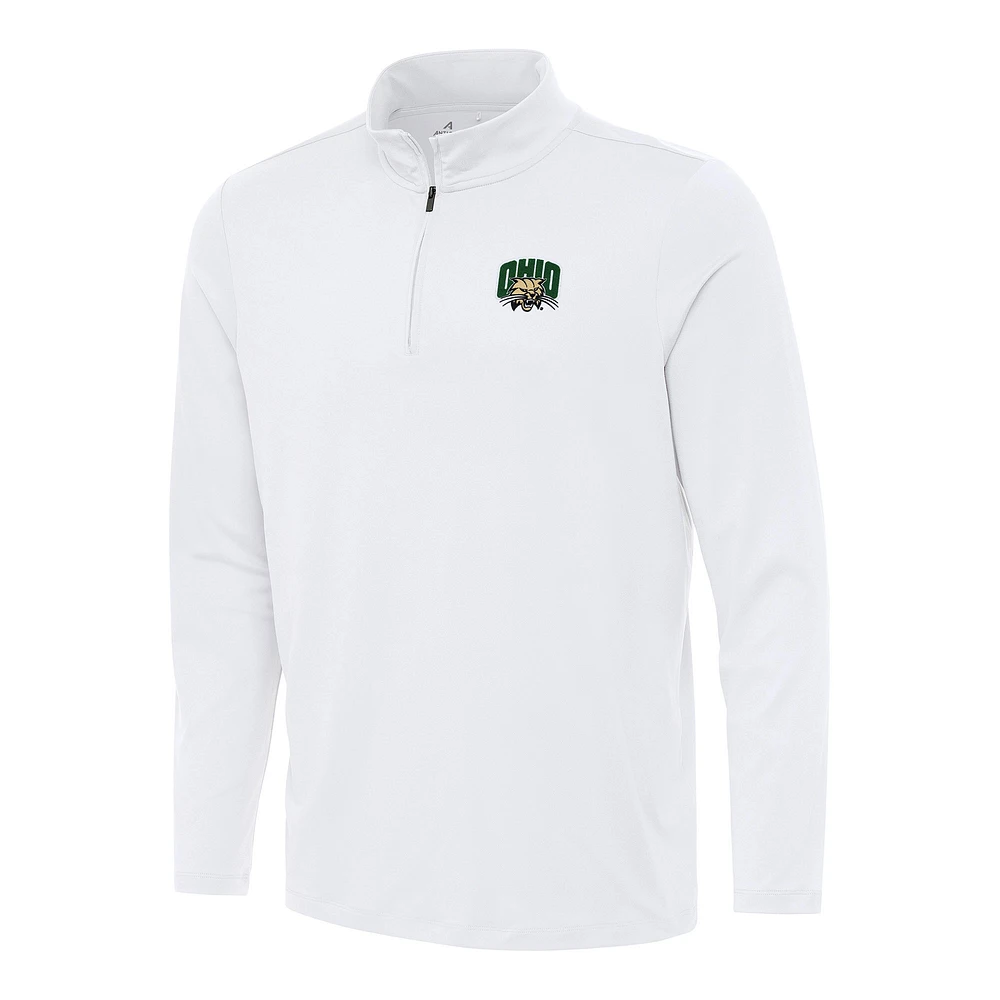 Men's Antigua Ohio Bobcats Reprocess Quarter-Zip Top