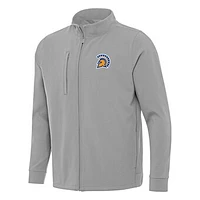 Men's Antigua Gray San Jose State Spartans Regard Full-Zip Jacket