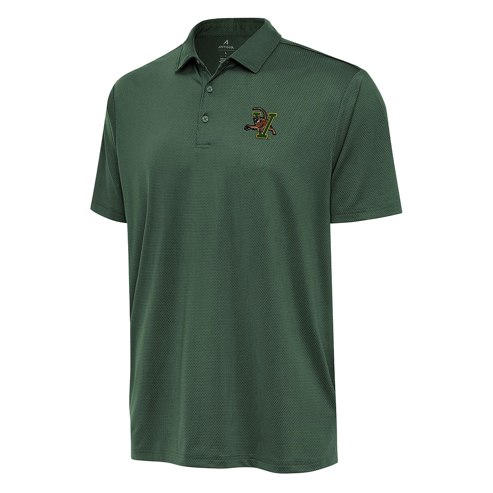 Men's Antigua Green Vermont Catamounts Ellipse Polo