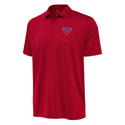 Men's Antigua Red SMU Mustangs Ellipse Polo