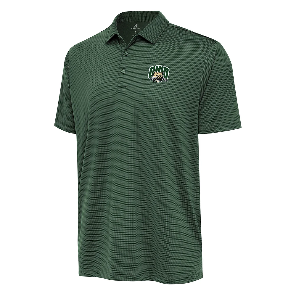 Men's Antigua Green Ohio Bobcats Ellipse Polo