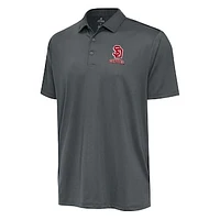Men's Antigua Charcoal South Dakota Coyotes Ellipse Polo