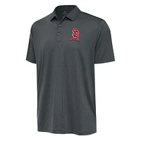 Men's Antigua Charcoal South Dakota Coyotes Ellipse Polo