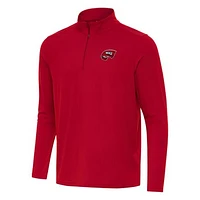 Men's Antigua Red Western Kentucky Hilltoppers Intent Quarter-Zip Top