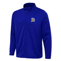 Men's Antigua Royal San Jose State Spartans Links 2 Full-Zip Golf Jacket