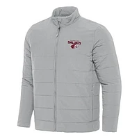 Men's Antigua Southern Illinois Salukis Swelter Full-Zip Puffer Jacket