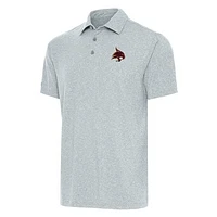 Men's Antigua  Heather Gray Texas State Bobcats Big & Tall Par 3 Polo