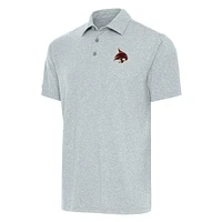 Men's Antigua  Heather Gray Texas State Bobcats Big & Tall Par 3 Polo