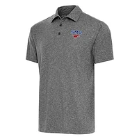 Men's Antigua Heather SMU Mustangs Big & Tall Par 3 Polo