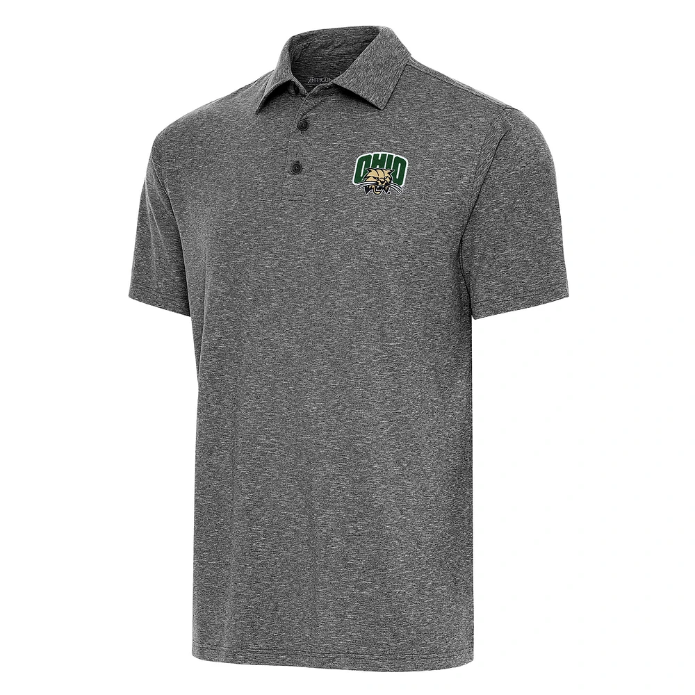 Men's Antigua Heather Ohio Bobcats Big & Tall Par 3 Polo