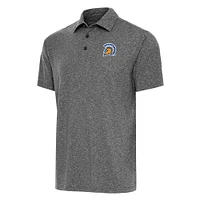 Men's Antigua  Heather Black San Jose State Spartans Big & Tall Par 3 Polo