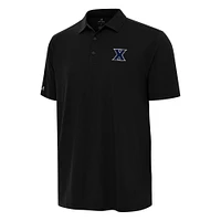 Men's Antigua Black Xavier Musketeers Era Polo