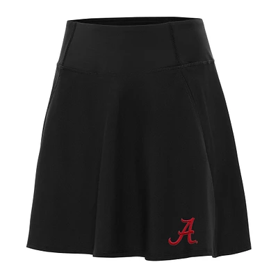 Women's Antigua Black Alabama Crimson Tide Chip Skort