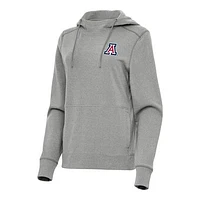Women's Antigua Heather Arizona Wildcats Justice Pullover Hoodie