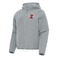 Women's Antigua Illinois Fighting Illini Universe Full-Zip Puffer Jacket