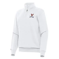 Women's Antigua Virginia Cavaliers Victory Quarter-Zip Sweatshirt