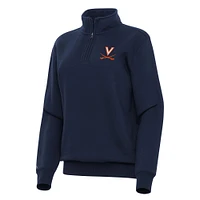 Women's Antigua Navy Virginia Cavaliers Victory Quarter-Zip Sweatshirt