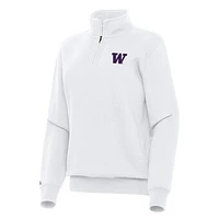 Women's Antigua Washington Huskies Victory Quarter-Zip Sweatshirt