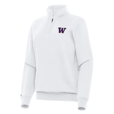 Women's Antigua Washington Huskies Victory Quarter-Zip Sweatshirt