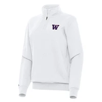 Women's Antigua Washington Huskies Victory Quarter-Zip Sweatshirt