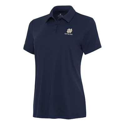 Women's Antigua Navy Notre Dame Fighting Irish Reprocess Polo