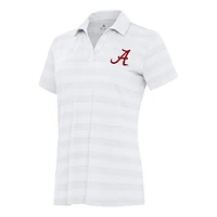 Women's Antigua White Alabama Crimson Tide Tunnel Polo