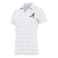 Women's Antigua White Alabama Crimson Tide Tunnel Polo