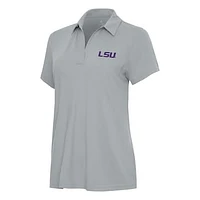Women's Antigua Gray LSU Tigers Era Polo
