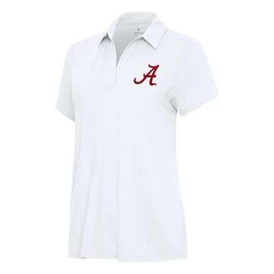 Women's Antigua White Alabama Crimson Tide Era Polo