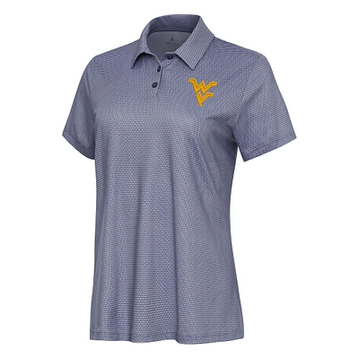 Women's Antigua  White West Virginia Mountaineers Rings Polo