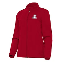 Women's Antigua Red Arizona Wildcats Links 2 Full-Zip Golf Jacket