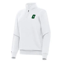 Women's Antigua Charlotte 49ers Victory Quarter-Zip Sweatshirt