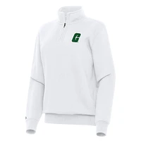 Women's Antigua Charlotte 49ers Victory Quarter-Zip Sweatshirt
