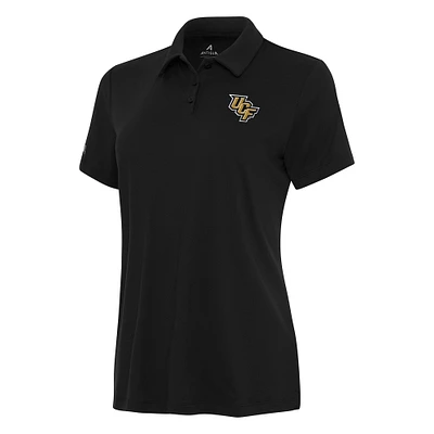 Women's Antigua Black UCF Knights Reprocess Polo