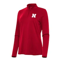 Women's Antigua Nebraska Huskers Reprocess Quarter-Zip Top