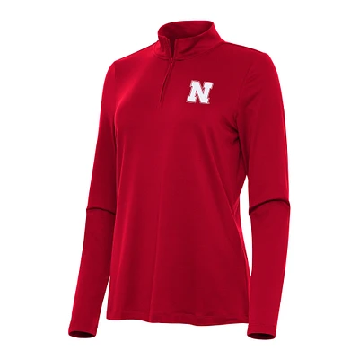 Women's Antigua Nebraska Huskers Reprocess Quarter-Zip Top