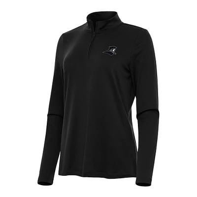 Women's Antigua Black Providence Friars Reprocess Quarter-Zip Top