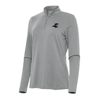 Women's Antigua Gray Providence Friars Reprocess Quarter-Zip Top