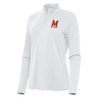Women's Antigua Maryland Terrapins Reprocess Quarter-Zip Top
