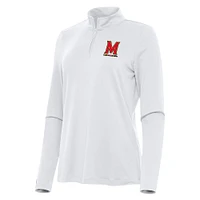 Women's Antigua Maryland Terrapins Reprocess Quarter-Zip Top