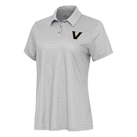Women's Antigua White/Gray Vanderbilt Commodores Rings Polo